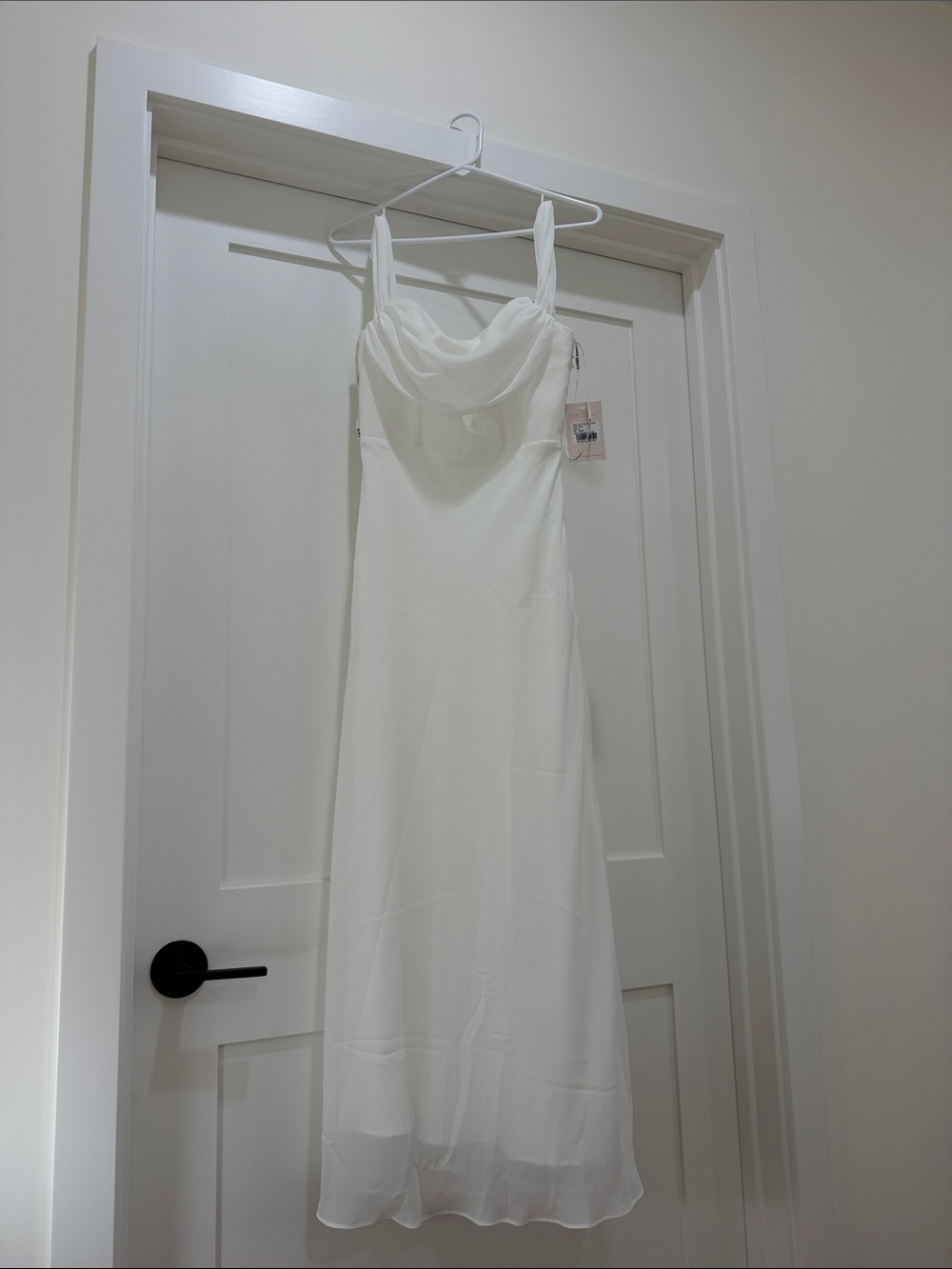 Birdy Grey Strapless Cream Maxi Dress